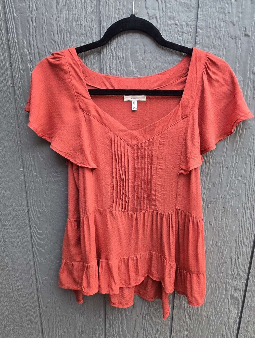 Maurices Boho Top - Burnt Orange Color